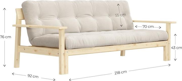 Actual product image Karup Design Unwind (Sofa bed, 3-seater)