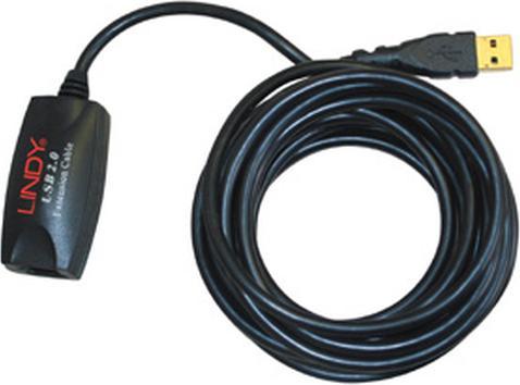 Actual product image Lindy USB 2.0 active extension cable (5 m, USB 2.0)