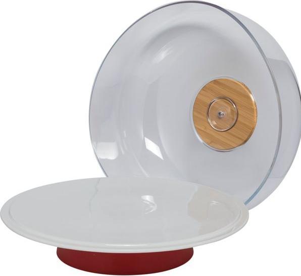 Produktbild Alessi Tortenplatte MATTINA rot