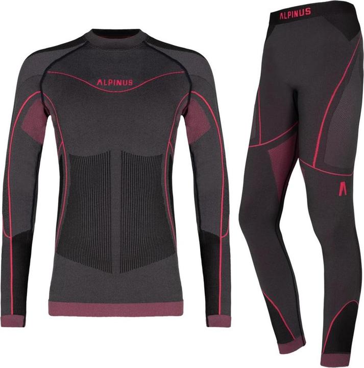 Alpinus Thermoaktive Unterwäsche für Mädchen Tactical Mora Set graphit-pink SI8937 - SI8939 120-136 (122, 128, 134)