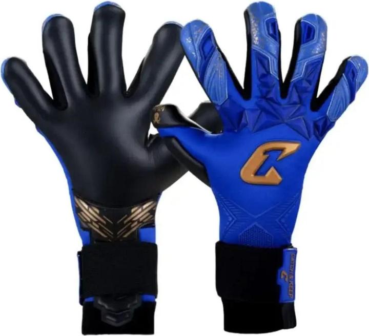 Catch & Keep Fussballhandschuhe Pulse X Blue Gr. 9.5 Torwart Goalie Handschuhe (9.5)