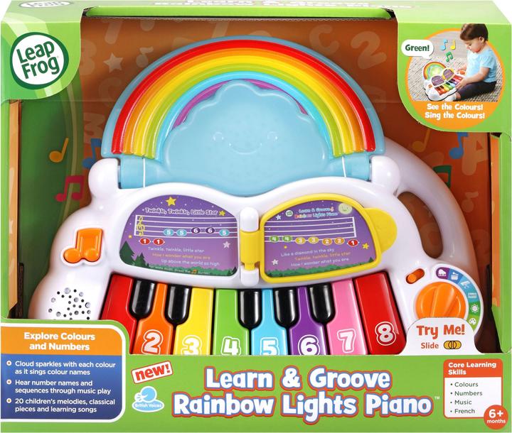 Actual product image VTech 612403 Leap Frog Baby Piano My First Notes (English Version) 12+ Months (French, English)