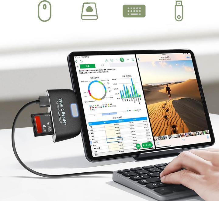 Produktbild Avizar USB-C auf USB und Micro-USB Adapter (USB Typ C, USB, Micro USB)