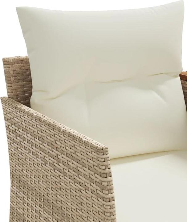 Actual product image VidaXL Garden sofa 2-seater with stools