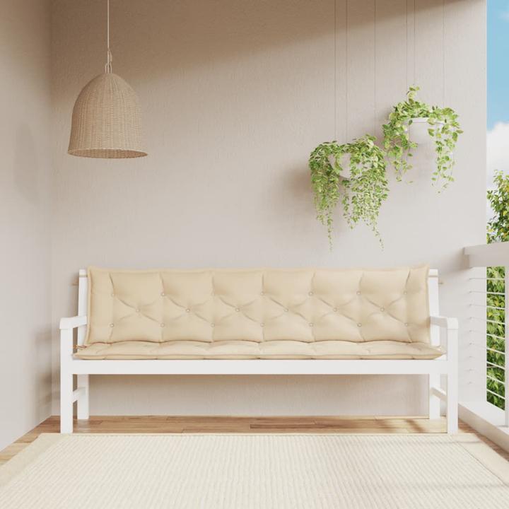 Produktbild VidaXL Gartenbank-Auflagen 2 Stk. O x ford-Gewebe (200 x 50 x 7 cm)
