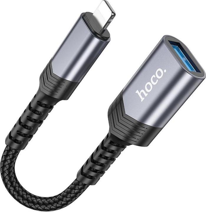 Image du produit Hoco Cable adapter iPhone Lightning 8-pin (male) to USB (female) 3.0 UA24 black (USB 3.0)