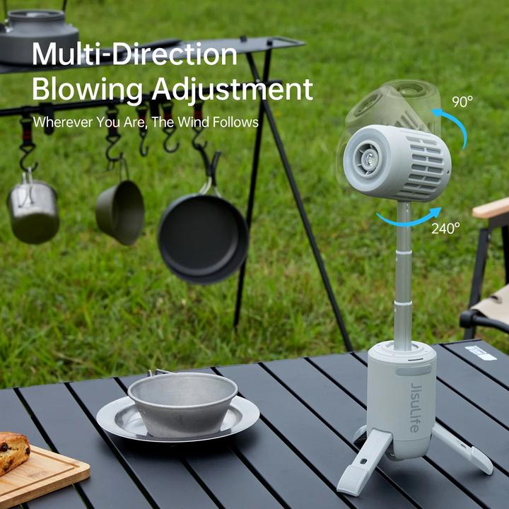 Actual product image Jisulife Outdoor Fan Ultra1 (13500mAh) Grey
