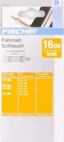 Image du produit Fischer Fahrrad-Schlauch (Dunlop (DV), 16", 35 mm)