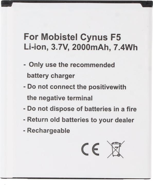 Produktbild AccuCell Akku für den Mobistel Cynus F5 Akku MT-8201B, MT-8201S, MT-8201W