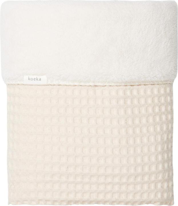 Immagine prodotto Koeka Coperta per neonati in peluche Oslo naturale/sassolino (100 x 75 cm)
