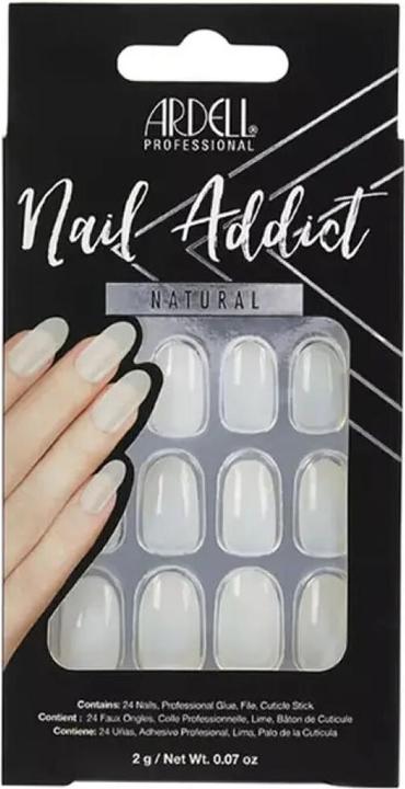 Actual product image Ardell Nail Addict - Nail Addict Natural Oval (Nail lutensil, White)