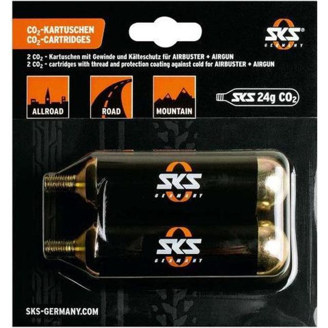 Productafbeelding SKS CO2-patronen 2 x 24g met schroefdraad (CO2 vervangingspatronen)