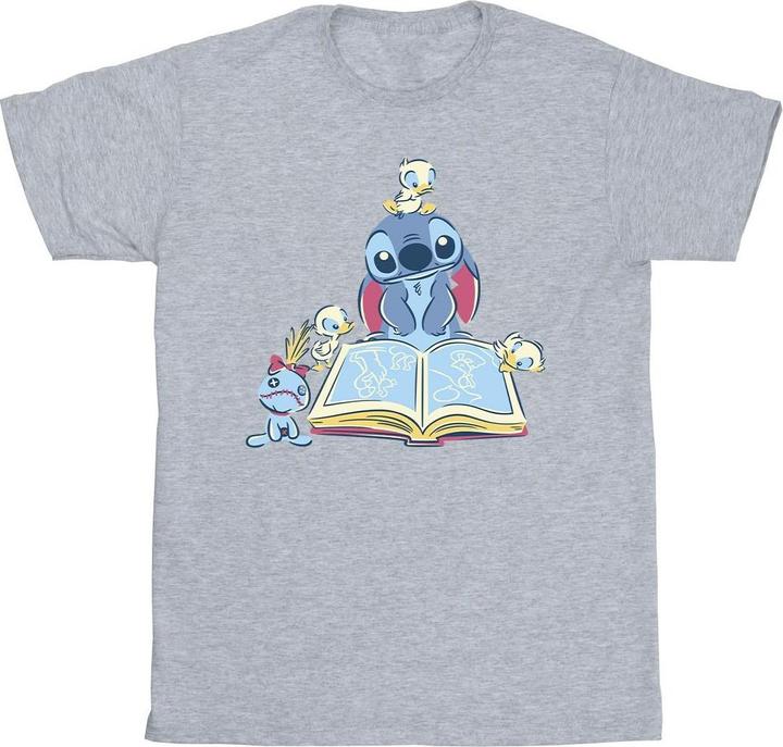 Disney Lilo & Stitch Reading A Book TShirt