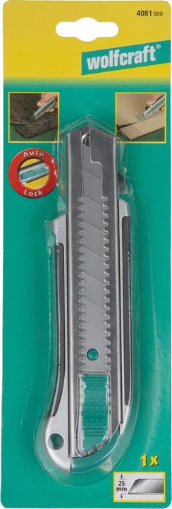 Produktbild wolfcraft wolfcraft 1 Profi-Abbrechklingen-Messer 2K, 25mm (Cutter)