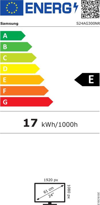 Energie-Label Samsung Odyssey G3A (1920 x 1080 Pixel, 24")