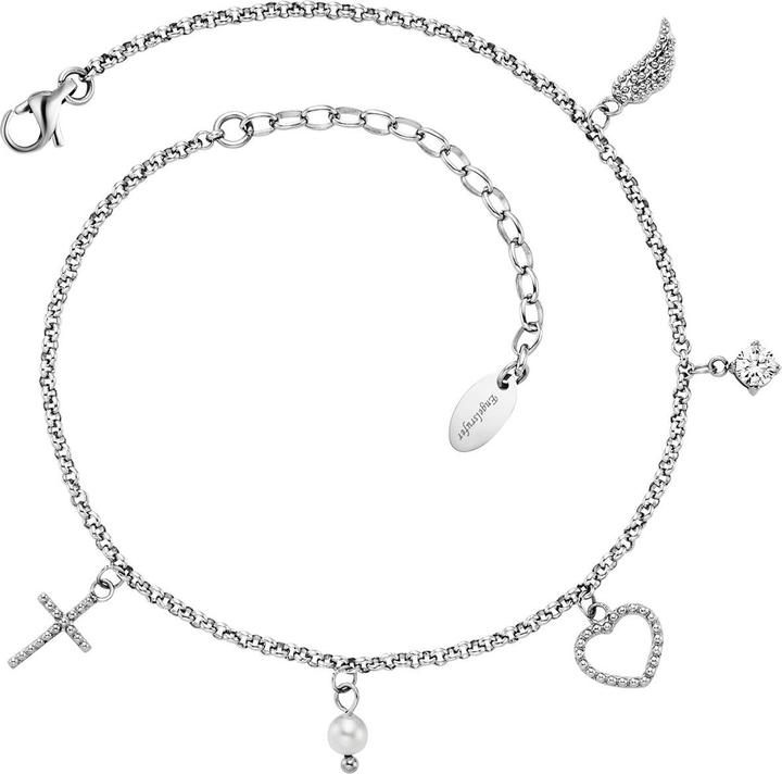Engelsrufer Glaube Liebe Hoffnung FuÃkette (Stainless steel, 27 cm)