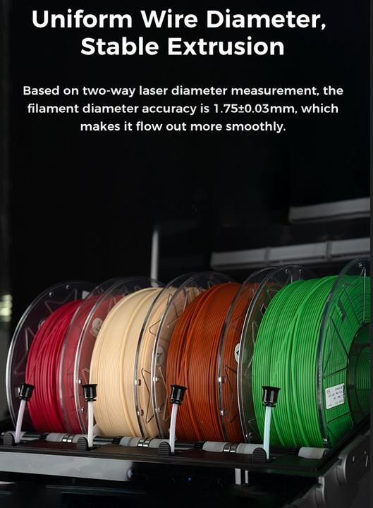 Actual product image Creality Pla Rfid Orange Hyper Series 3d Filament (PLA, 1.75 mm, 1000 g, Orange)
