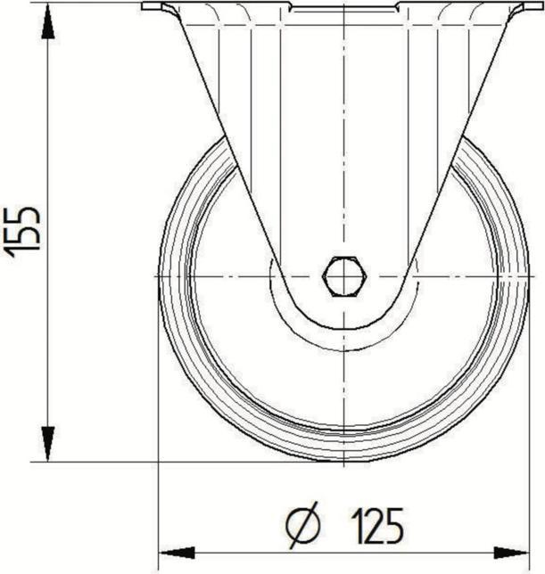 Actual product image Tente Fixed castors
