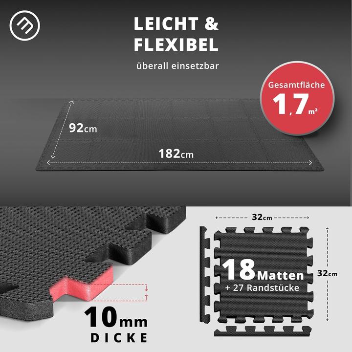 Actual product image BeMaxx 1) Anthracite (30 X 30 Cm), 1) Set of 18 (1,67 m²) (1 cm)