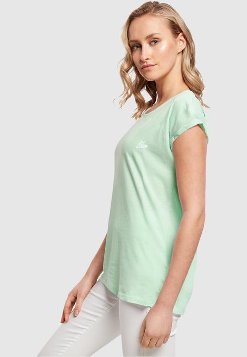 Produktbild Merchcode Ladies Flowers Bloom Extended Shoulder Tee - 113661 (M)