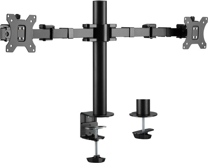 Produktbild LogiLink 2-Fach Monitorhalterung 17 - 32"Ärmlaenge verstellbar (Tisch, 32")