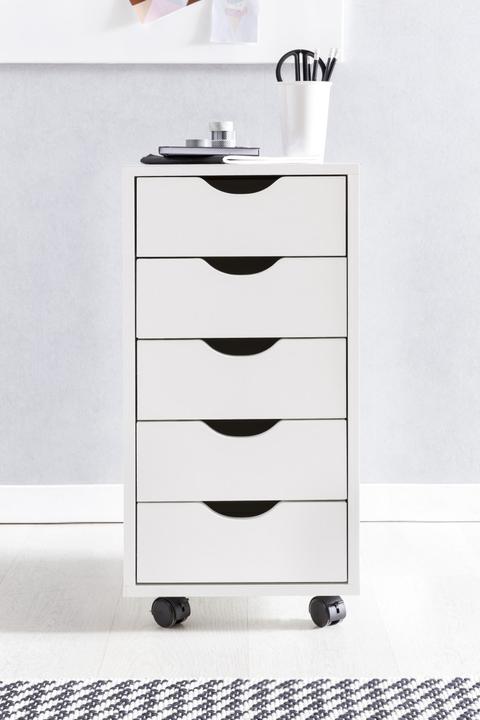 Actual product image FineBuy Roll container wood veneered beech