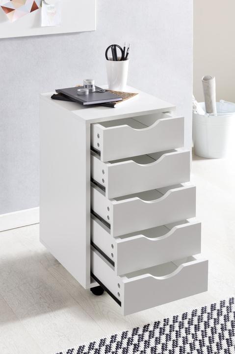Actual product image FineBuy Roll container wood veneered beech