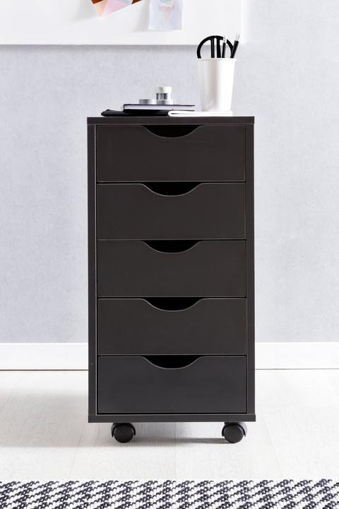 Actual product image FineBuy Roll container wood veneered beech