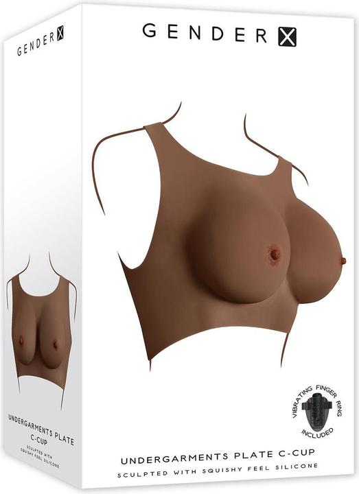 Produktbild Gender X Undergarments - Plate C-Cup Brown 28 cm