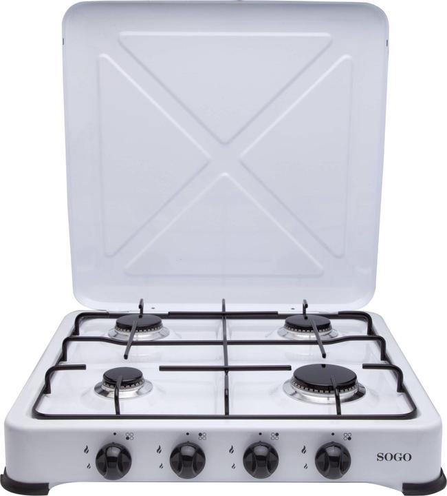 Image du produit Sogo 4 BURNERS GAS STOVE puissance 1.85+2X1.5+1.0KW Consommation 134+2X109+72GR/H