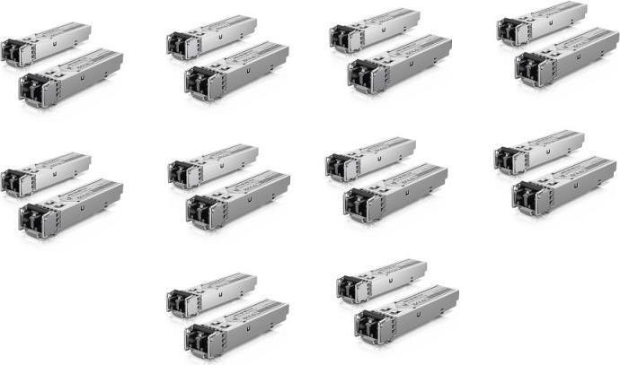 Actual product image Ubiquiti SFP+ Module 1 Gbps, Pack of 20