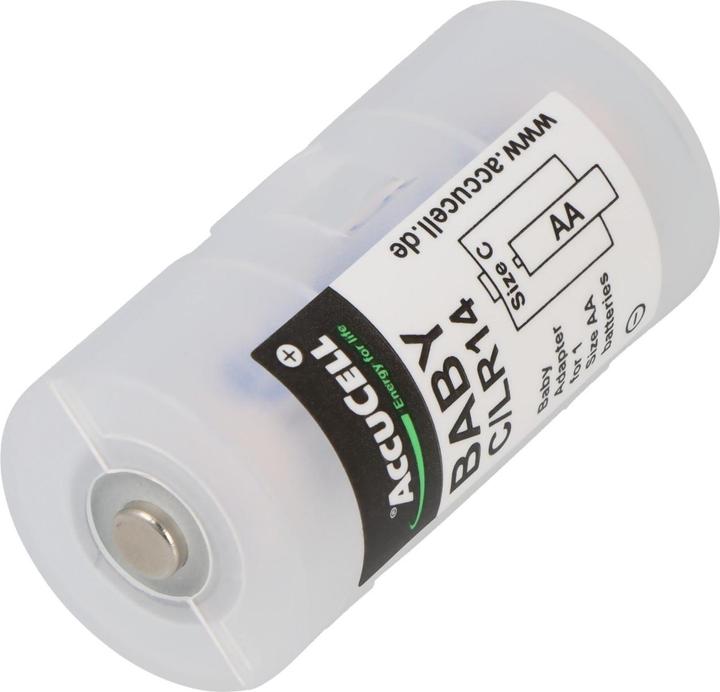 Immagine prodotto Panasonic 2x adattatore C, Baby, LR14 e batteria eneloop NiMH, Mignon, AA, HR06 (2 pz., R14, C, 2000 mAh)