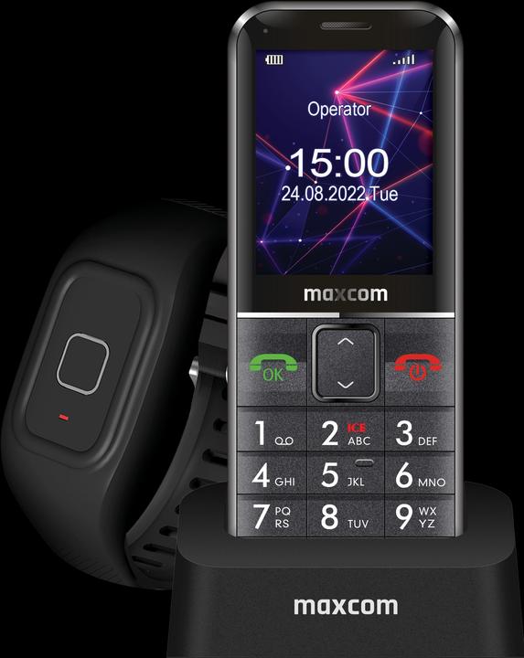 Produktbild Maxcom MM735 Comfort mobile phone + SOS bar black (2.20", 2 Mpx, 3G)