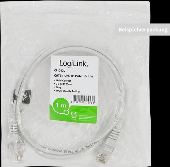 Actual product image LogiLink Network cable (U/UTP, CAT5e, 7.50 m)