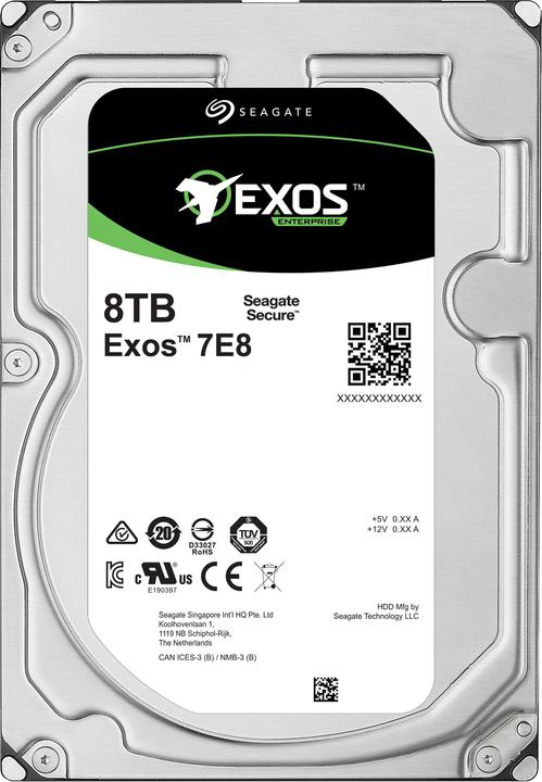 Image du produit Seagate Exos 7E8 (8 To, 3.5", CMR)