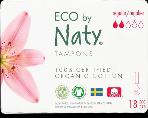 Produktbild Naty Bio-Tampons Regular ohne Applikator 18 Stück (18 x, Normal)