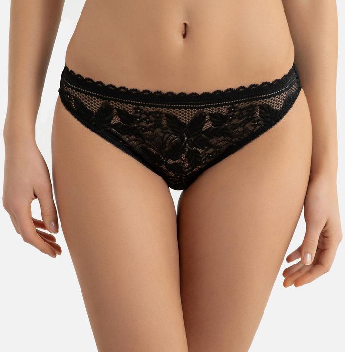 Produktbild La Redoute Collections Mikrofaserslip mit Spitzendetails (40, Einzelpack)