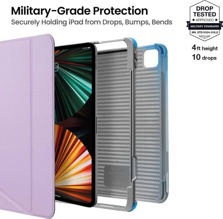 Image du produit tomtoc Smart Tri-Case (12.9") (iPad Pro 12.9 2021 (5ème génération))