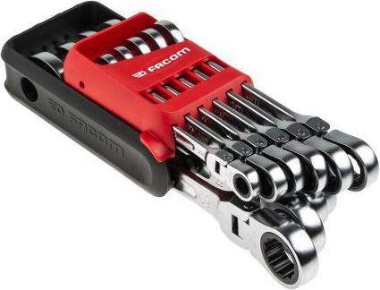 Actual product image Facom Ratchet Ring Spanner Set (8 mm, 10 mm, 11 mm)