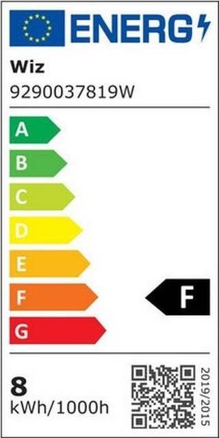 Energie-Label WiZ Tunable White (E27, 8 W, 806 lm, 1 x, F)