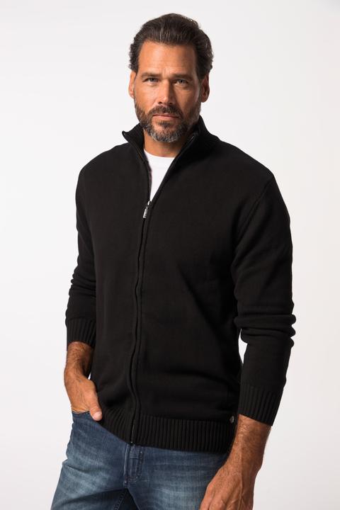Produktbild JP1880 Strickjacke, Stehkragen, Rippbündchen (6XL)