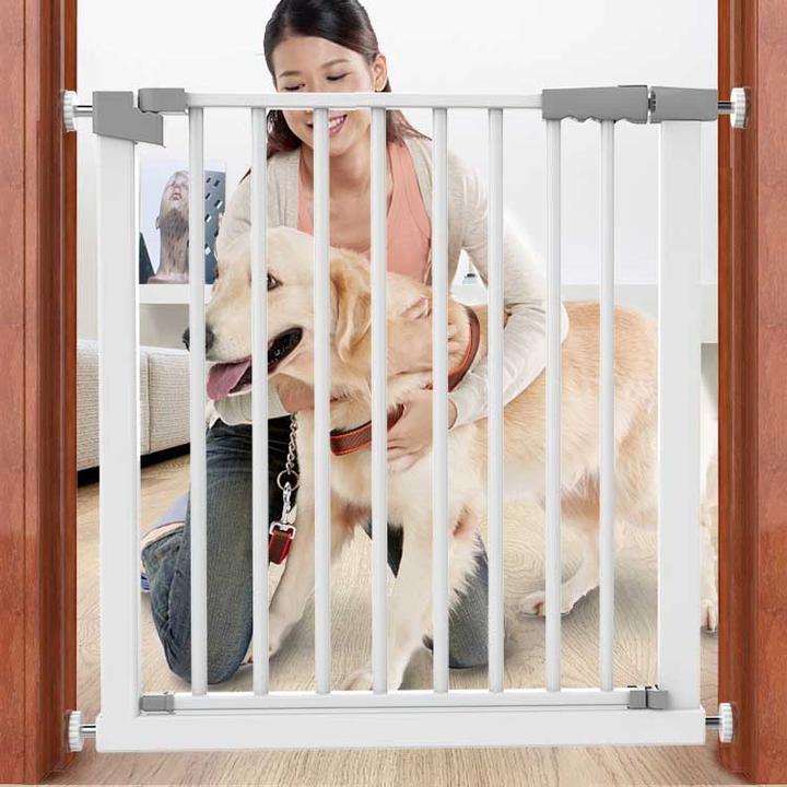 Actual product image Esmée Kinder Schutzgitter, 78x103cm, Stahl, Sicherheitstor, Tür/Treppen Barriere (96 cm)