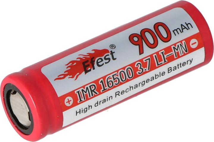 Actual product image Efest Akku IMR 16500 Pluspol flach (1 pcs., 16500, 900 mAh)
