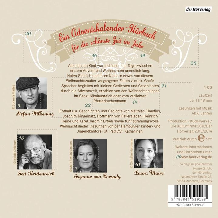 Produktbild Fröhliche Weihnacht überall (Thomas M. Meinhardt, Beate Himmelstoss, Felix Manteuffel, Matthias Claudius, Heinrich Heine, Deutsch)