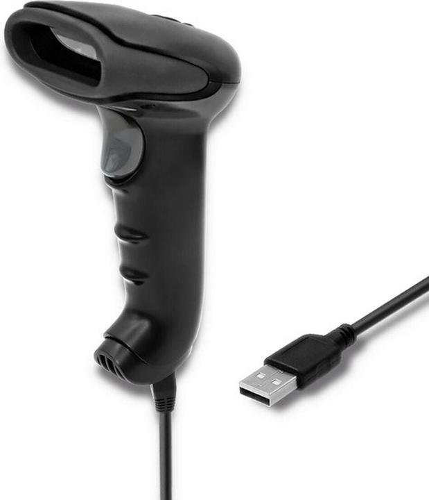 Qoltec 50868 Barcode scanner 1D 2D Juodas (2D barcodes, 1D barcodes)