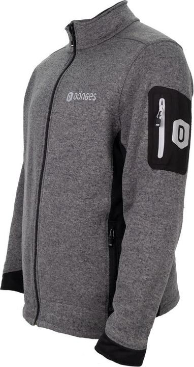 Actual product image Dönges Knitted fleece jacket, anthracite, men, size M (M)