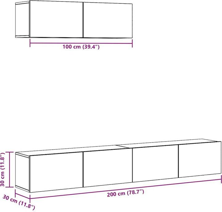 Image du produit VidaXL Isaac (100 x 30 x 30 cm)