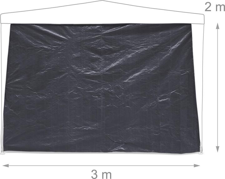 Actual product image Relaxdays 3x gazebo side parts (10 cm, 30 cm)