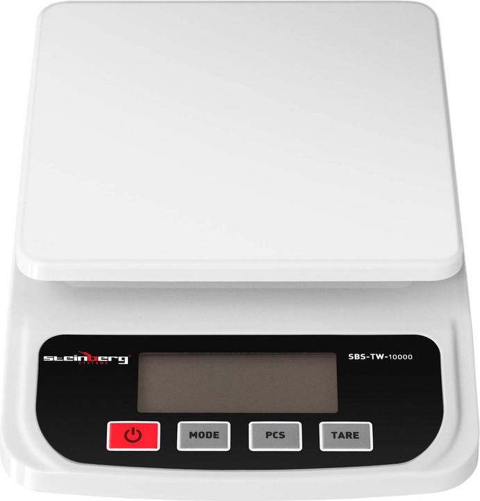 Produktbild Steinberg Tischwaage Digitalwaage Zählwaage Briefwaage 10 Kg / 1 G Lcd-Display Kg/ Ct/ Lb