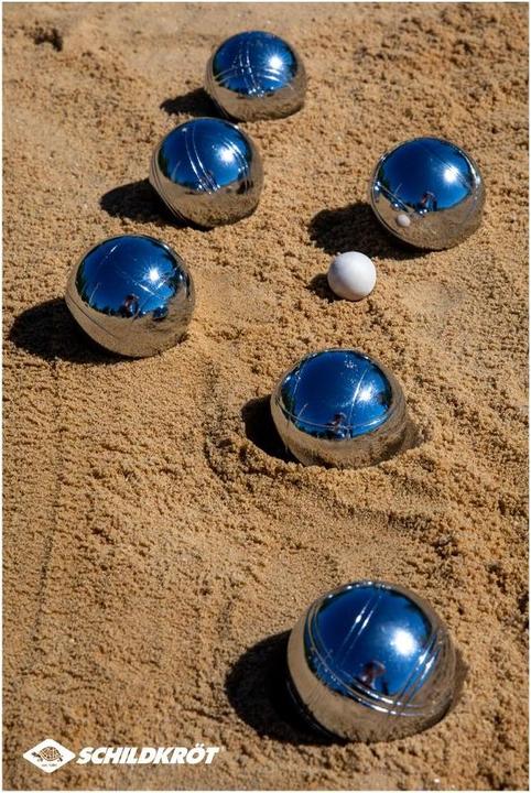 Immagine prodotto Schildkröt Set di bocce / Boccia / Pentanque in acciaio (6 x, 72.50 mm)